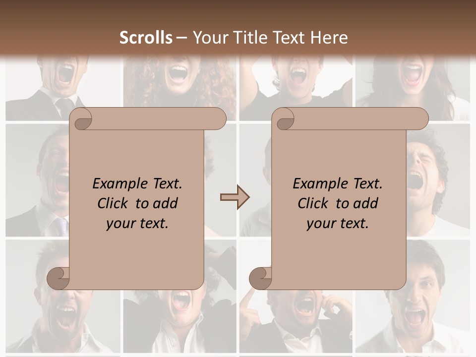 Girl Tense Anger PowerPoint Template