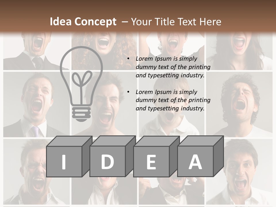 Girl Tense Anger PowerPoint Template