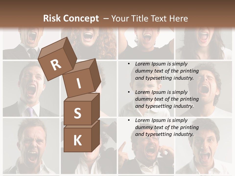 Girl Tense Anger PowerPoint Template