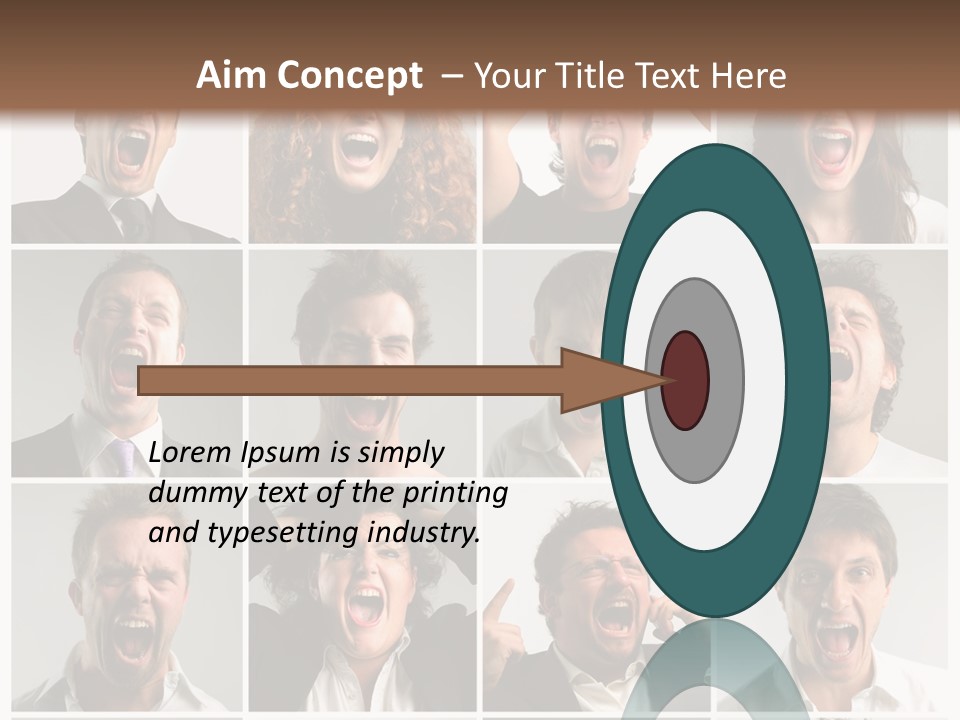 Girl Tense Anger PowerPoint Template