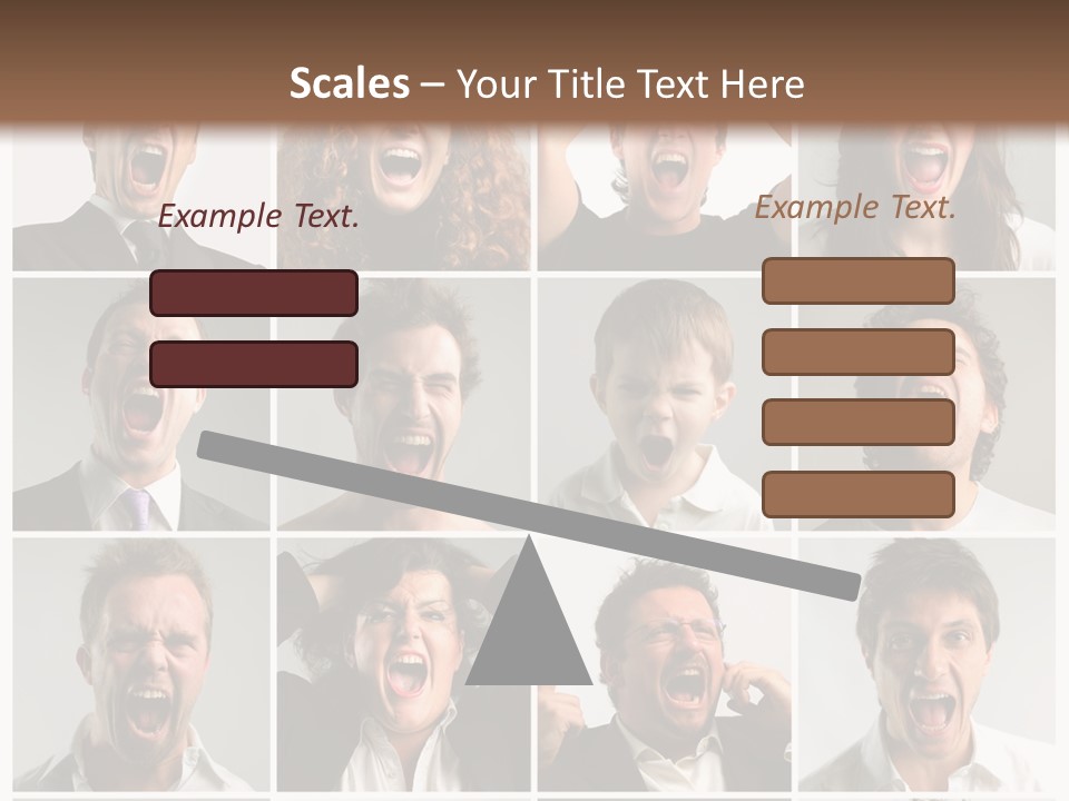 Girl Tense Anger PowerPoint Template