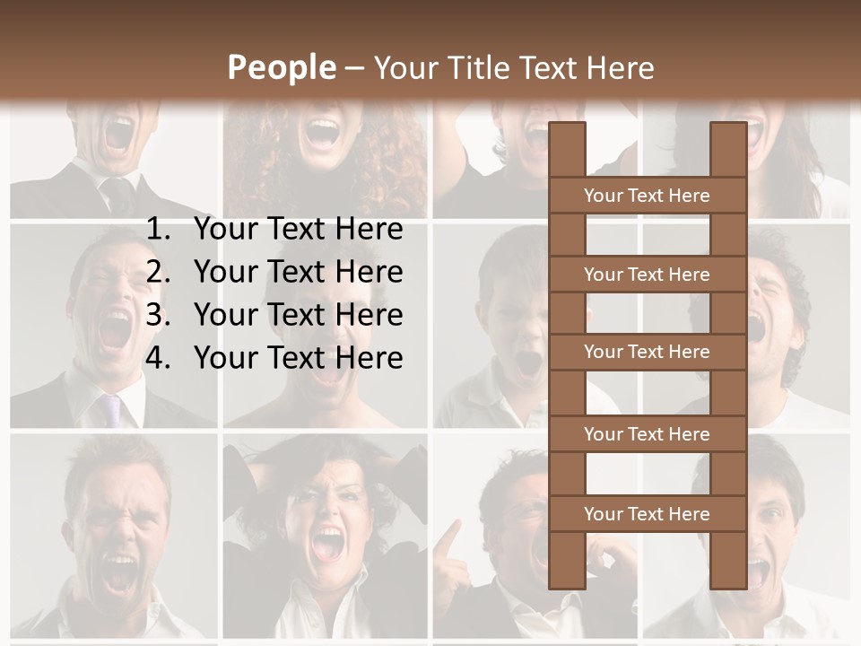 Girl Tense Anger PowerPoint Template