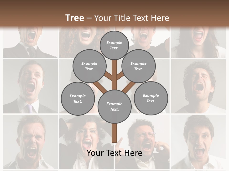 Girl Tense Anger PowerPoint Template