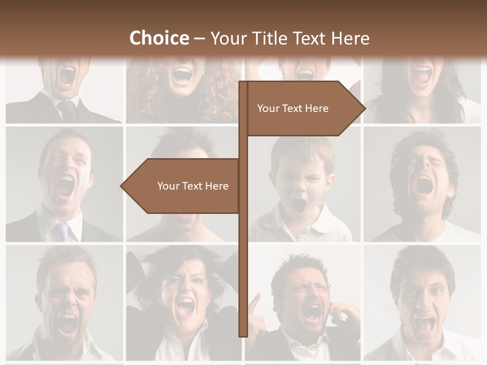 Girl Tense Anger PowerPoint Template