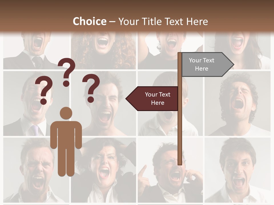 Girl Tense Anger PowerPoint Template