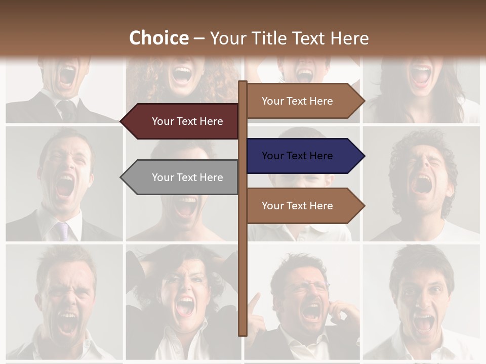 Girl Tense Anger PowerPoint Template