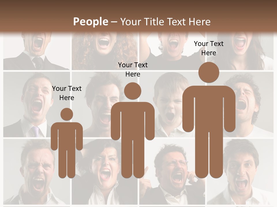 Girl Tense Anger PowerPoint Template