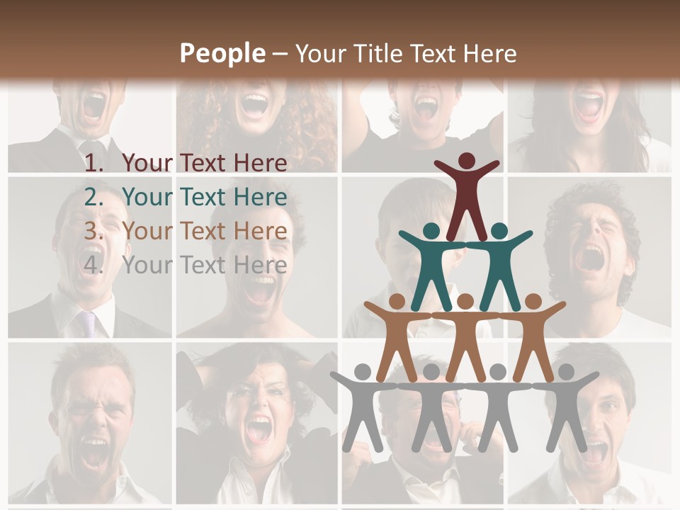 Girl Tense Anger PowerPoint Template