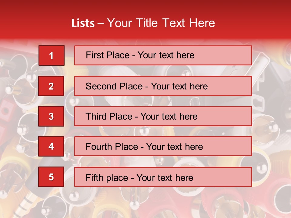 Equipments Electric Components PowerPoint Template