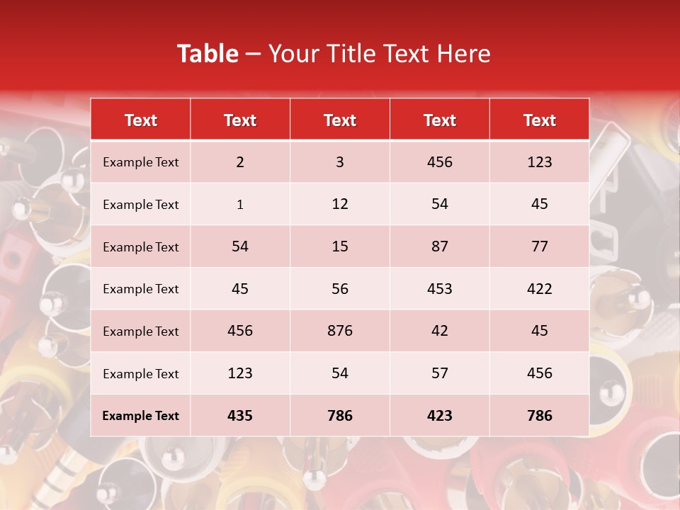 Equipments Electric Components PowerPoint Template