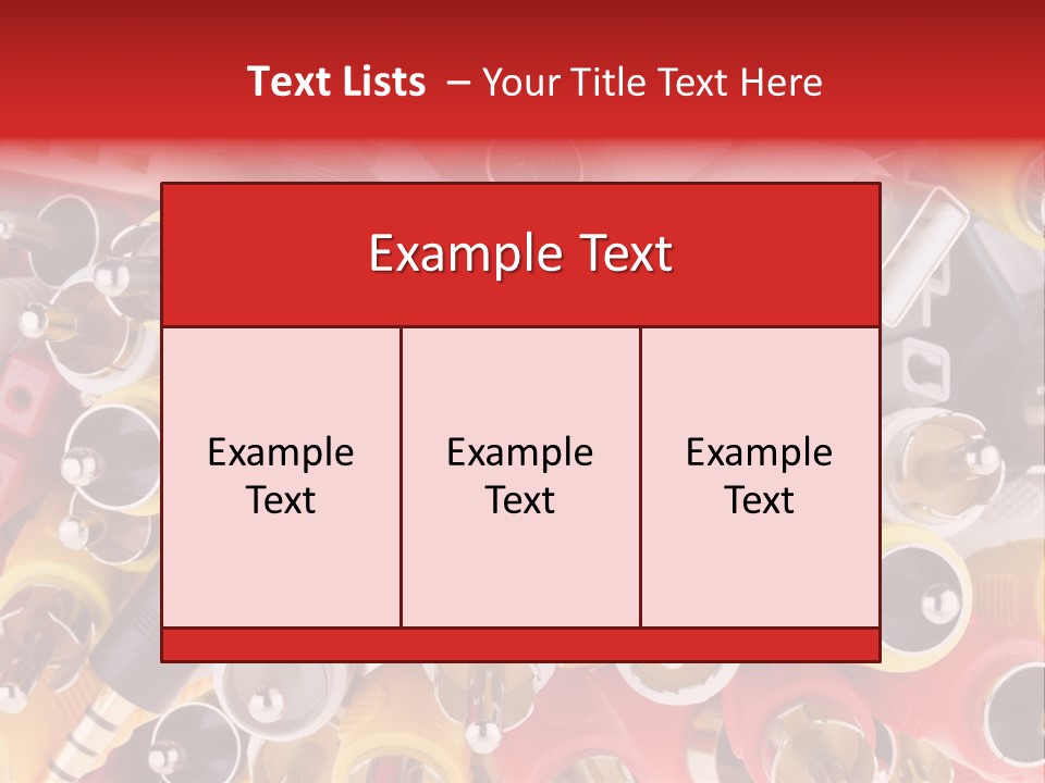 Equipments Electric Components PowerPoint Template