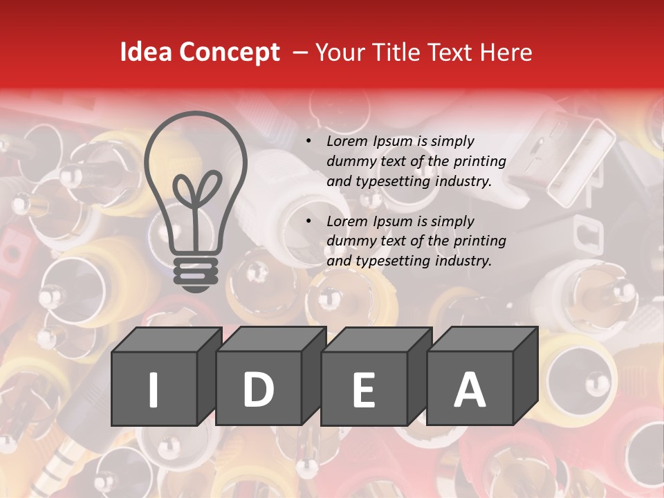 Equipments Electric Components PowerPoint Template