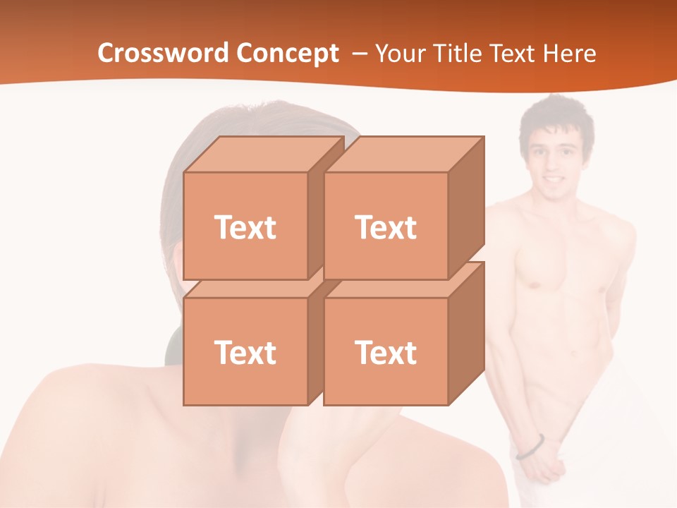 Stroking Heteroual Spa PowerPoint Template