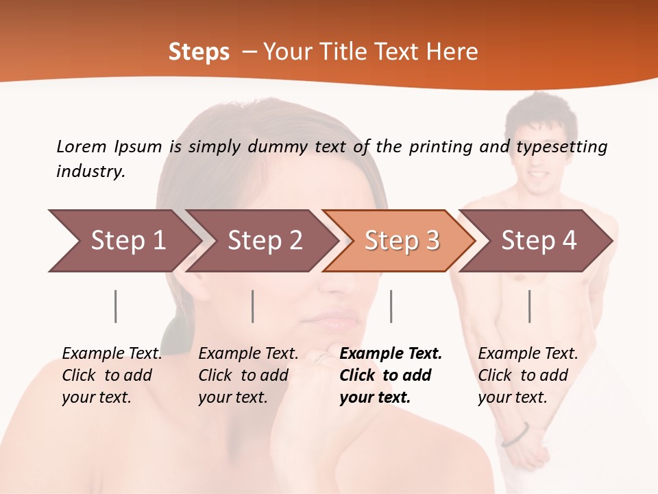 Stroking Heteroual Spa PowerPoint Template