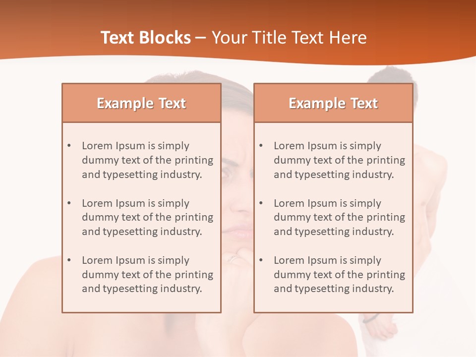 Stroking Heteroual Spa PowerPoint Template