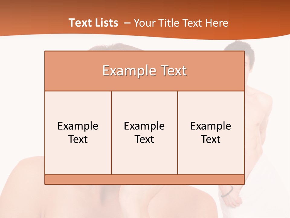 Stroking Heteroual Spa PowerPoint Template