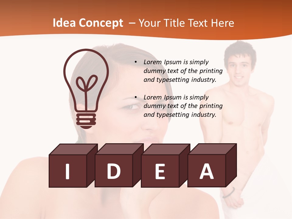 Stroking Heteroual Spa PowerPoint Template