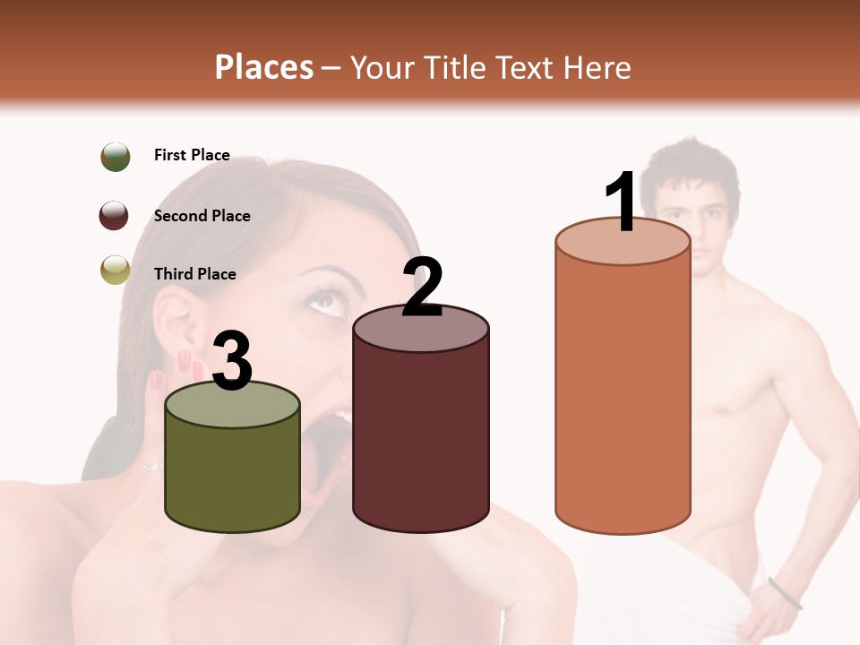 Women Pair Handsome PowerPoint Template