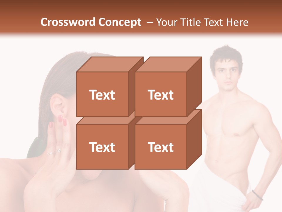 Women Pair Handsome PowerPoint Template