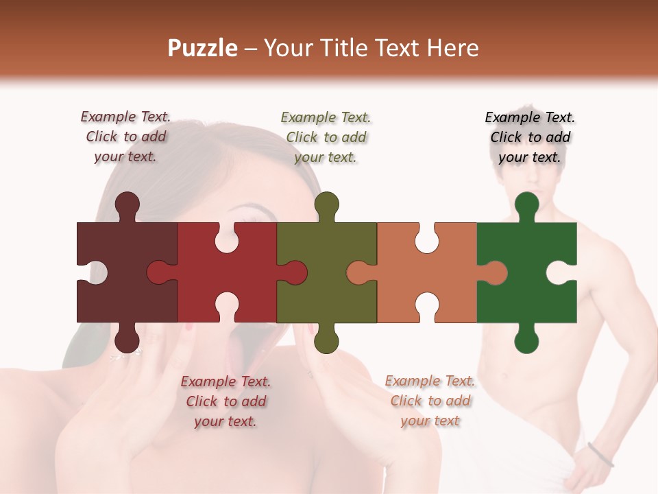 Women Pair Handsome PowerPoint Template