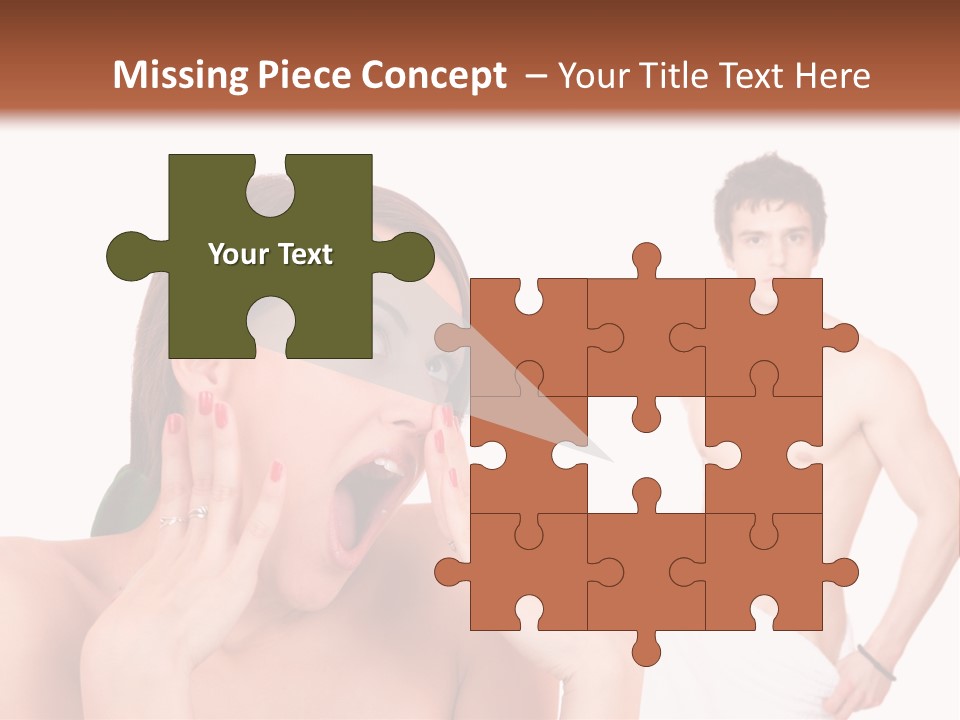 Women Pair Handsome PowerPoint Template