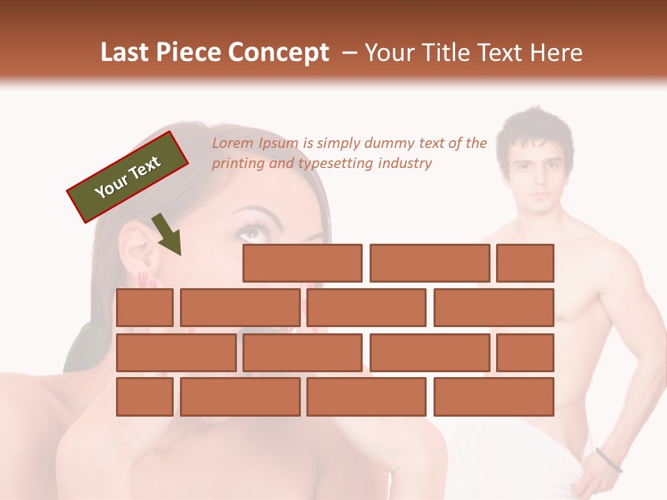 Women Pair Handsome PowerPoint Template