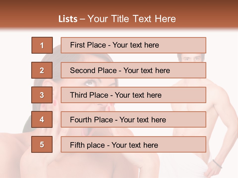 Women Pair Handsome PowerPoint Template