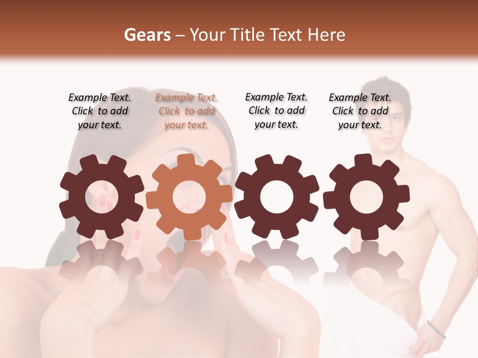 Women Pair Handsome PowerPoint Template