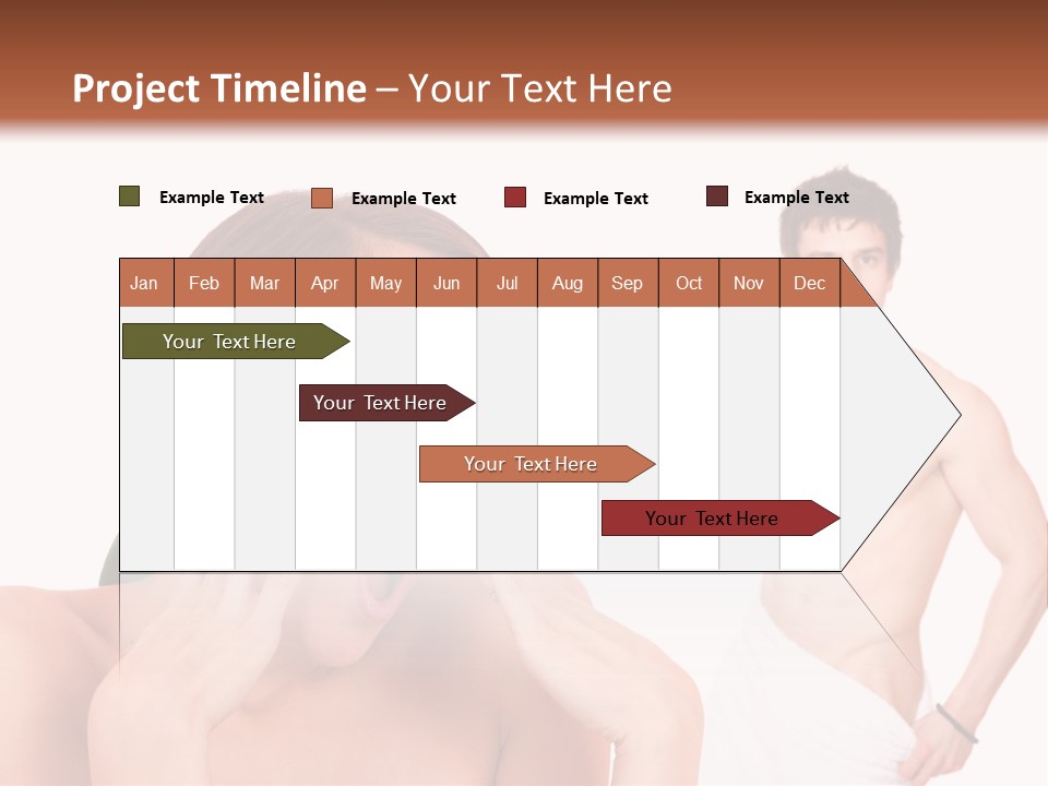Women Pair Handsome PowerPoint Template