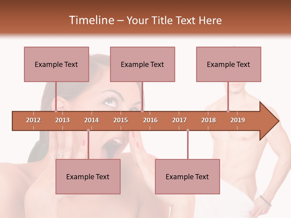Women Pair Handsome PowerPoint Template