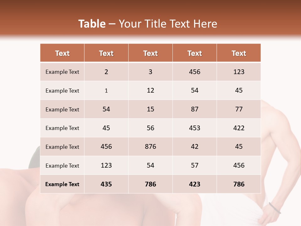 Women Pair Handsome PowerPoint Template
