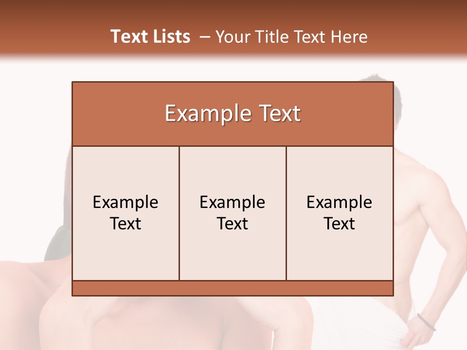 Women Pair Handsome PowerPoint Template
