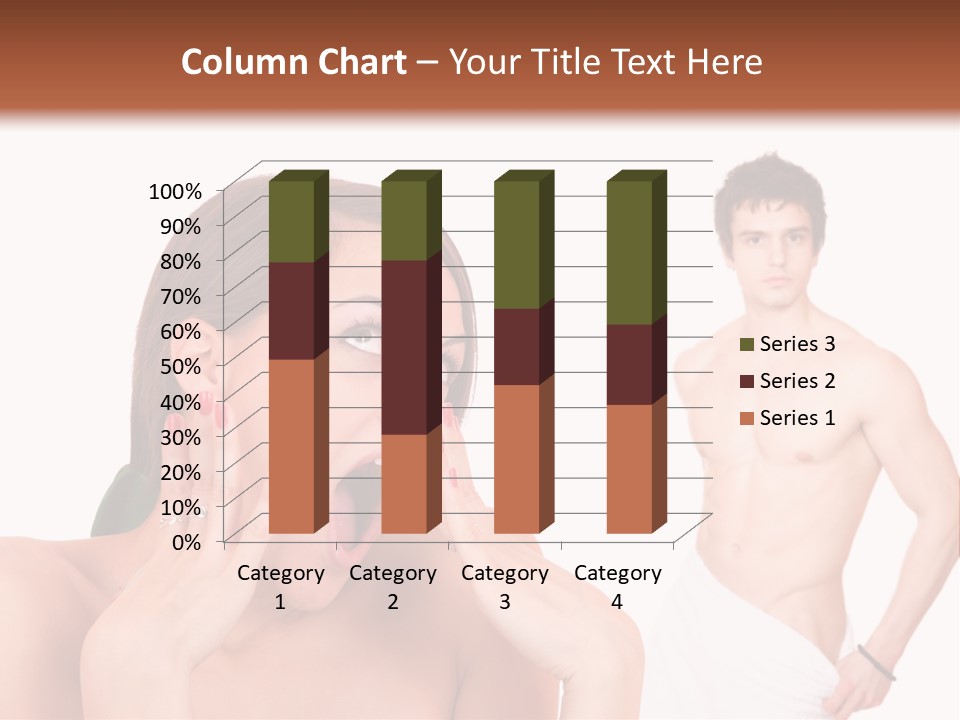 Women Pair Handsome PowerPoint Template