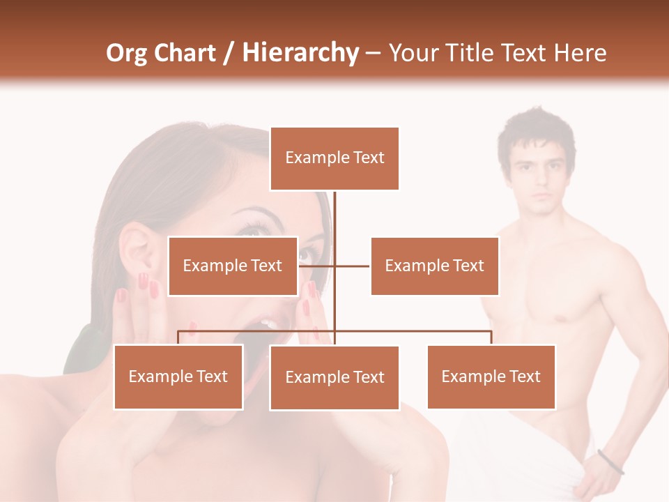 Women Pair Handsome PowerPoint Template