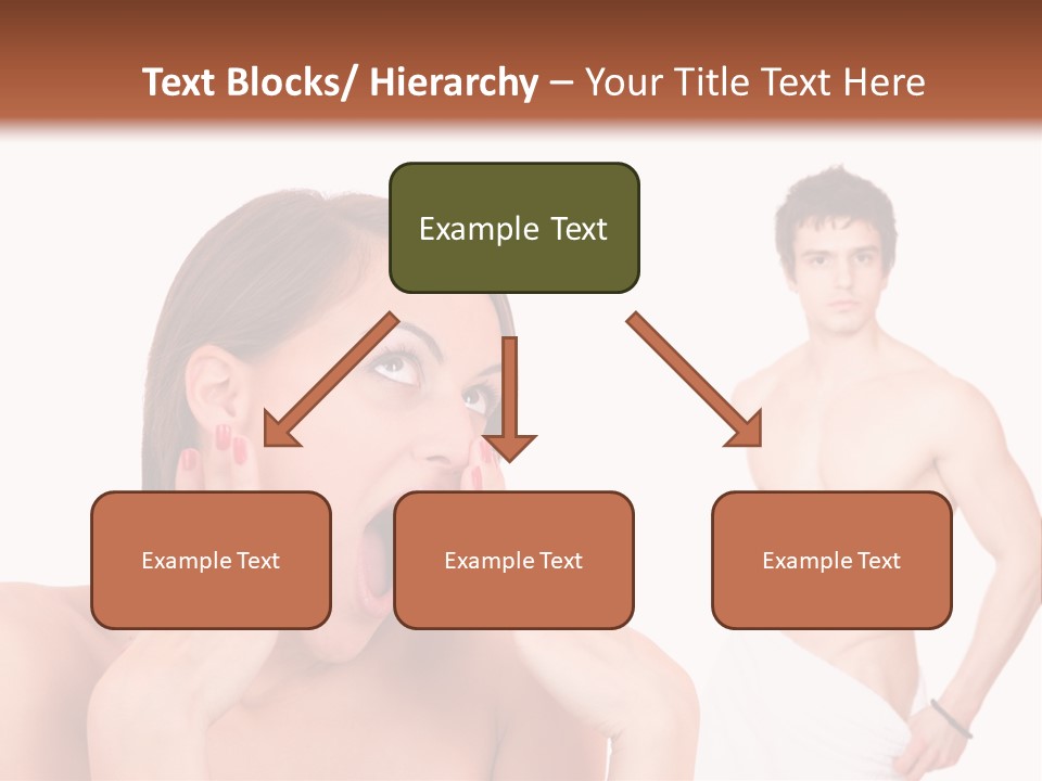 Women Pair Handsome PowerPoint Template