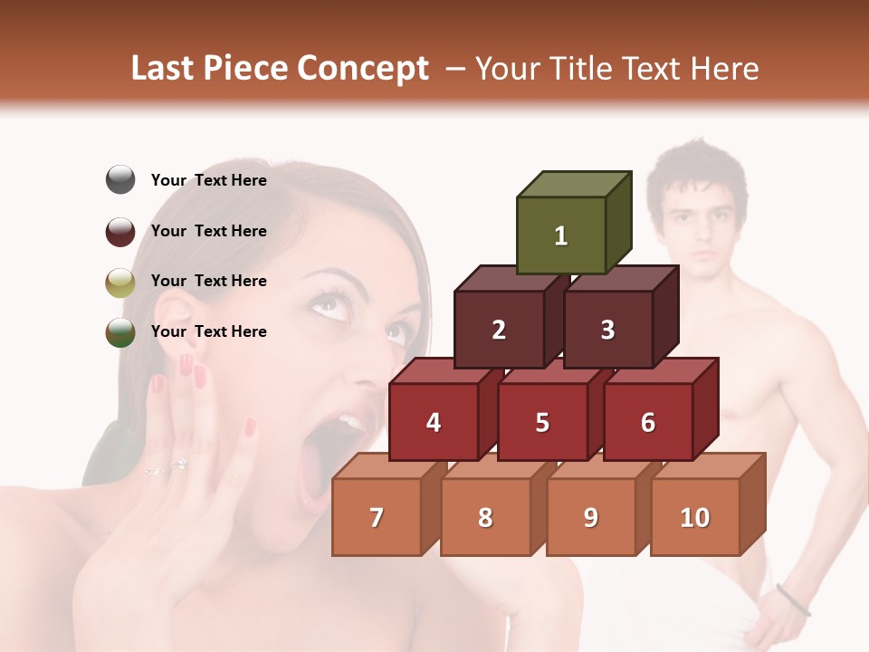 Women Pair Handsome PowerPoint Template