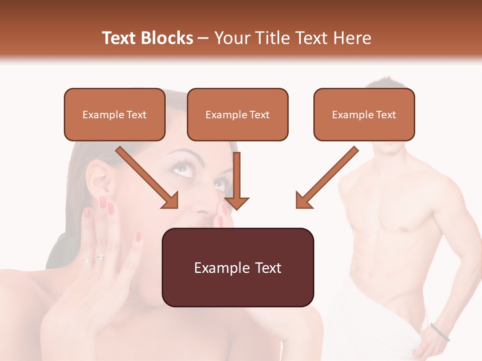 Women Pair Handsome PowerPoint Template