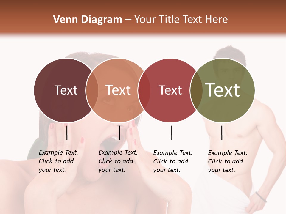 Women Pair Handsome PowerPoint Template