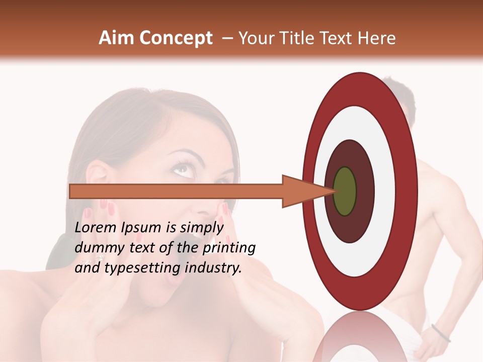 Women Pair Handsome PowerPoint Template