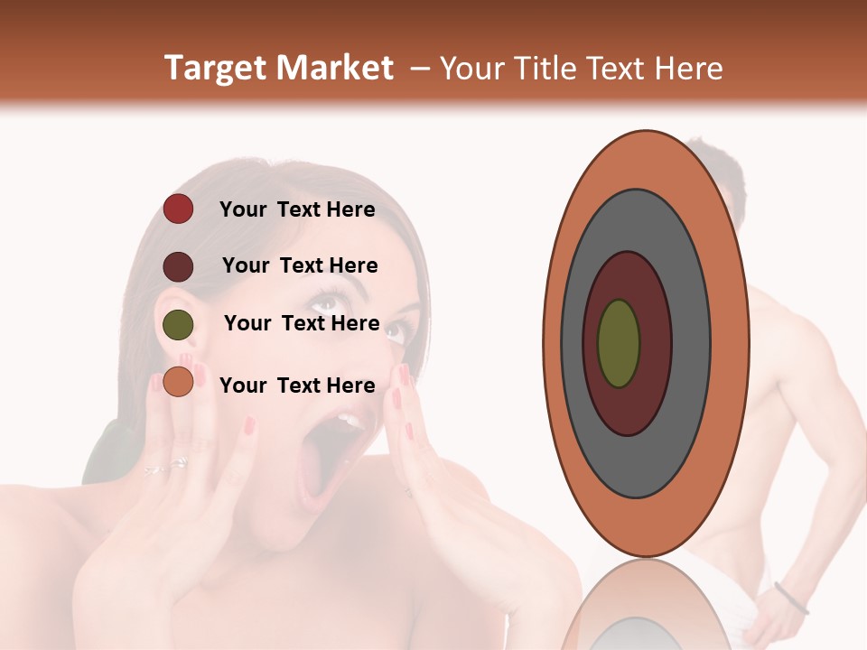 Women Pair Handsome PowerPoint Template