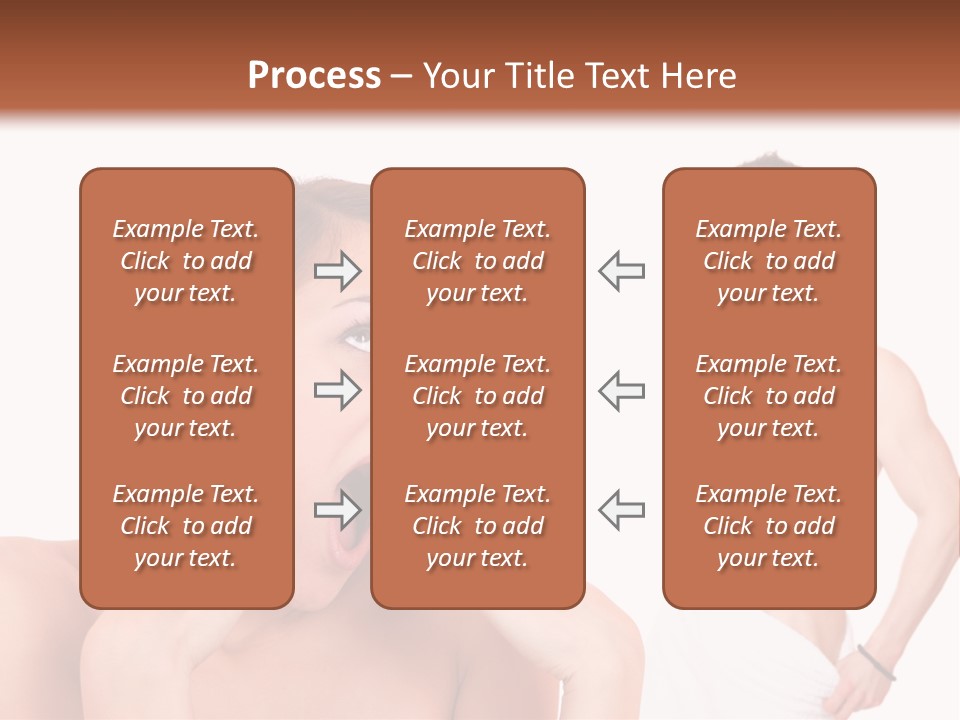 Women Pair Handsome PowerPoint Template