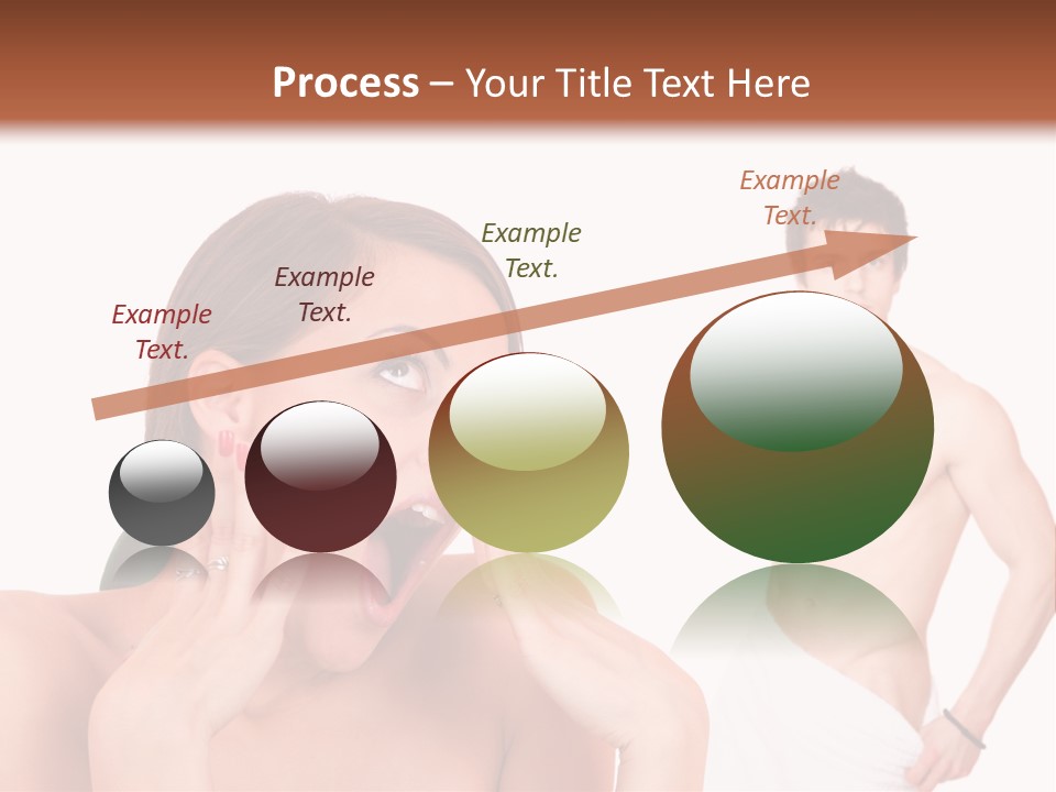 Women Pair Handsome PowerPoint Template