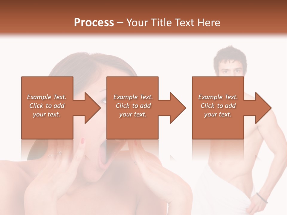 Women Pair Handsome PowerPoint Template