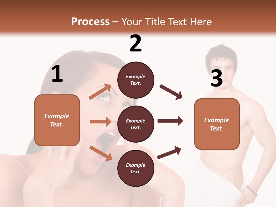 Women Pair Handsome PowerPoint Template