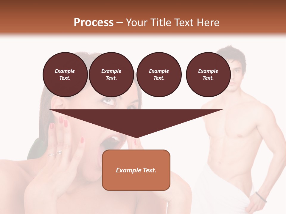 Women Pair Handsome PowerPoint Template