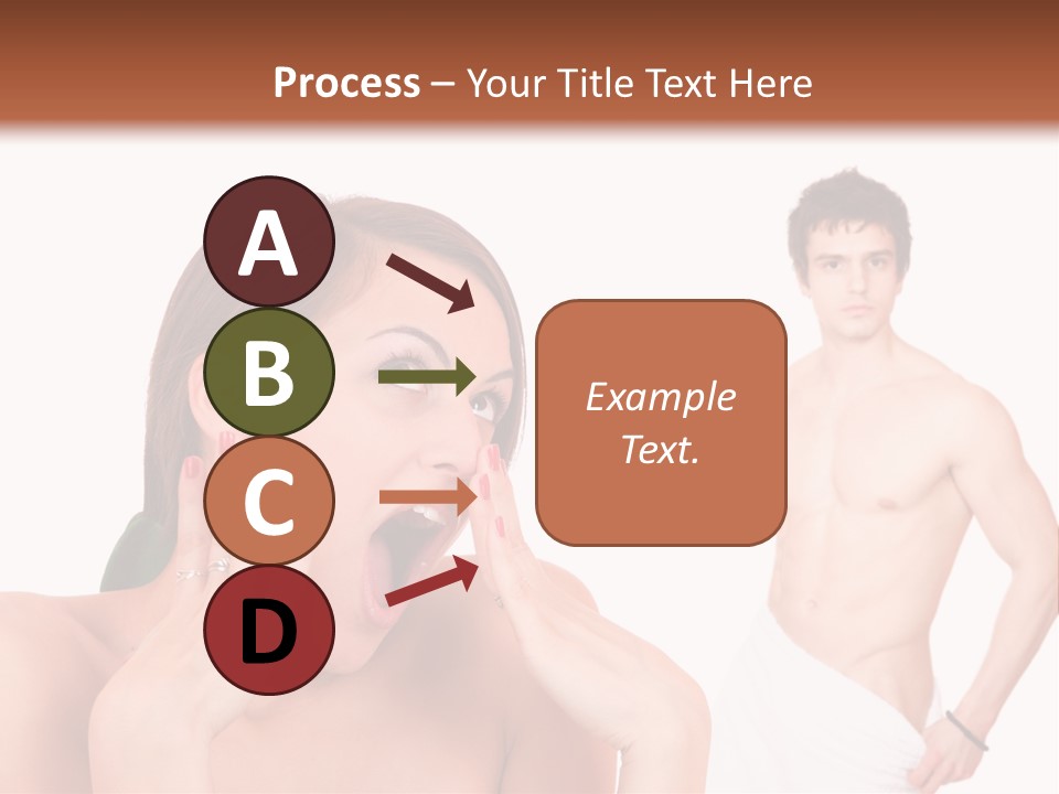 Women Pair Handsome PowerPoint Template