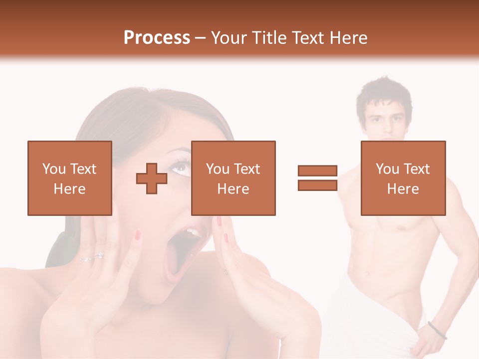 Women Pair Handsome PowerPoint Template