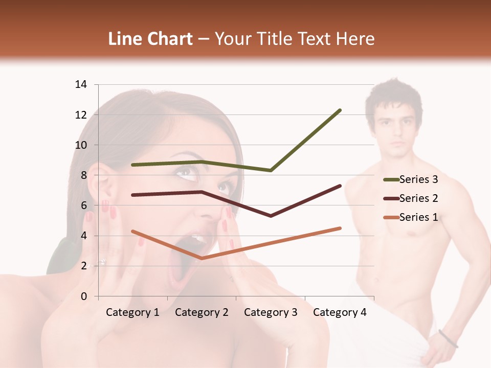Women Pair Handsome PowerPoint Template