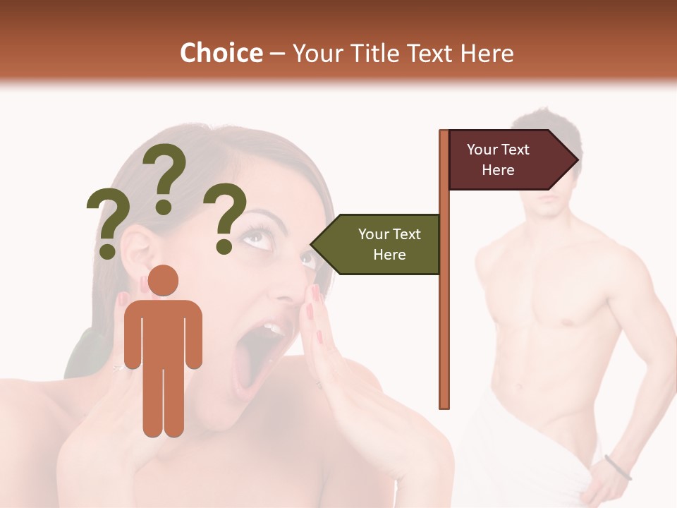 Women Pair Handsome PowerPoint Template