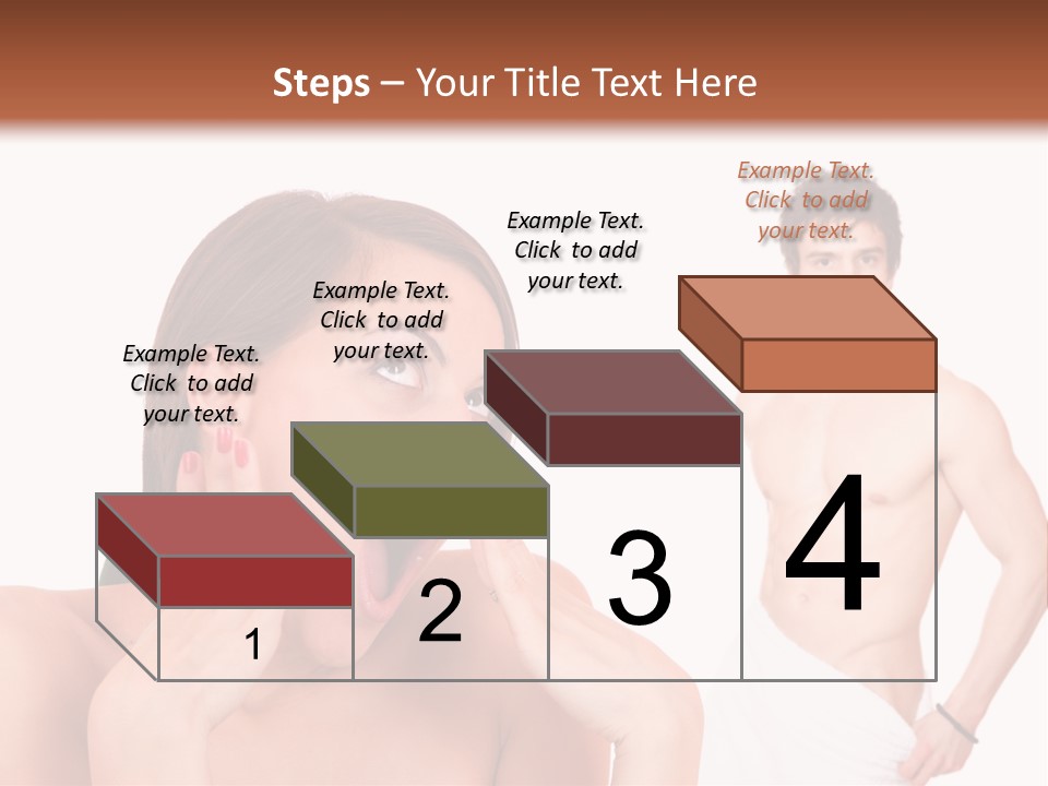 Women Pair Handsome PowerPoint Template